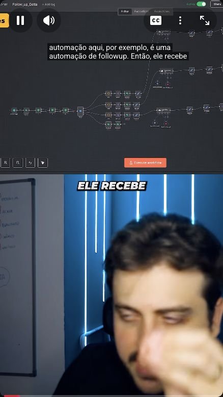 Preview do Short sobre automação de follow-up